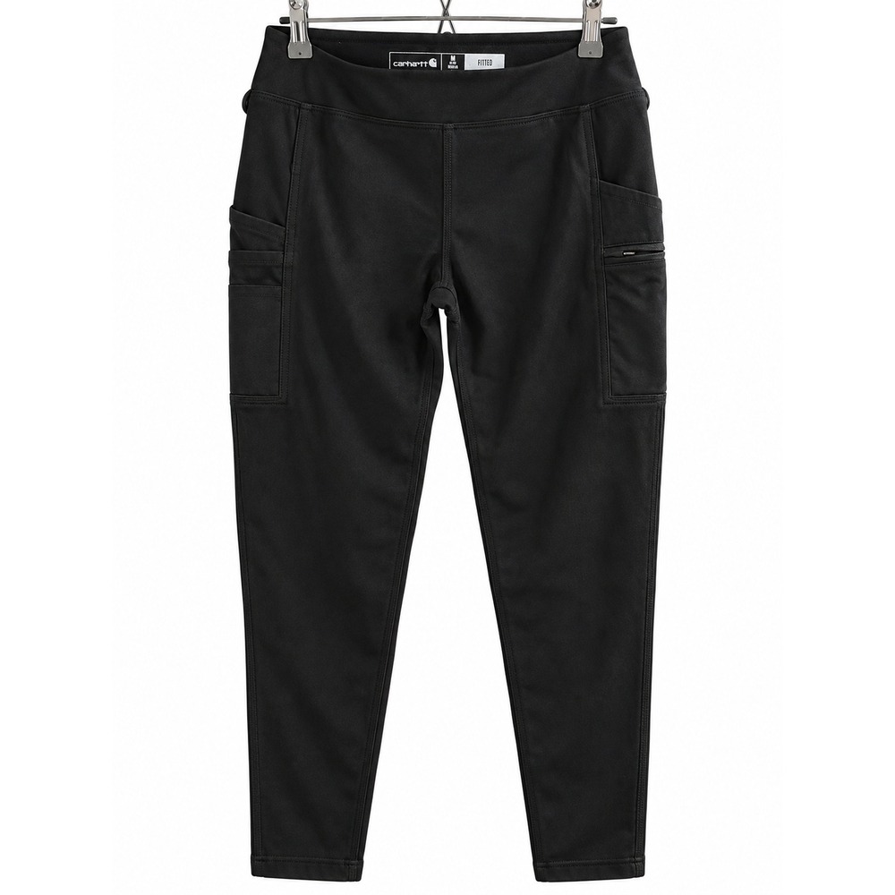 Carhartt Force Utility Leggings Womens Medium Black Fitted Work Pants Pockets